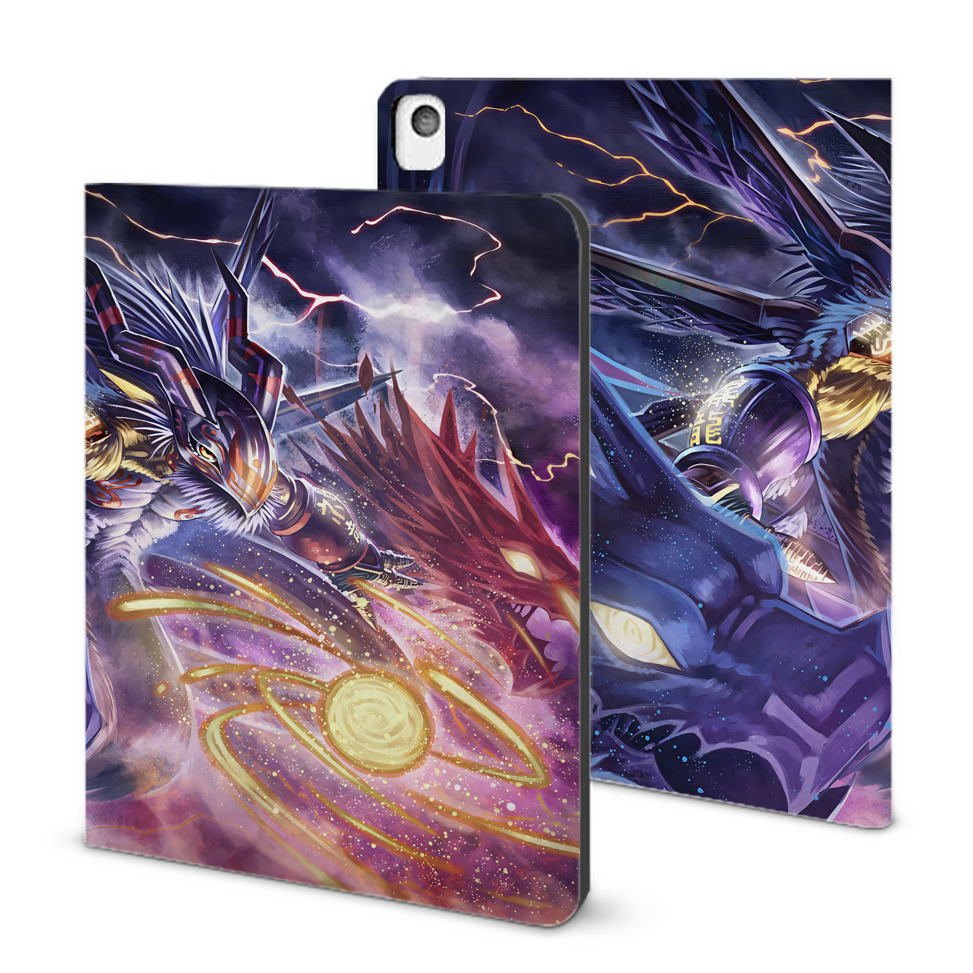 （画像用） Digimon デジタルモンスター/デジモン IPadケース ペンホルダー付き ブックスタイルデザイン